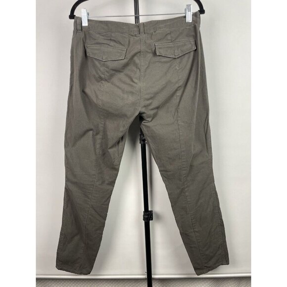J. Crew Gray Green City Fit Ripstop Cargo Skinny Flap Pocket Cotton Pants Size 4 - Picture 4 of 7